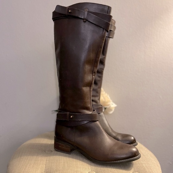 Franco Sarto Shoes - Franco Sarto “Canary” Brown Leather Boots - Size 7.5